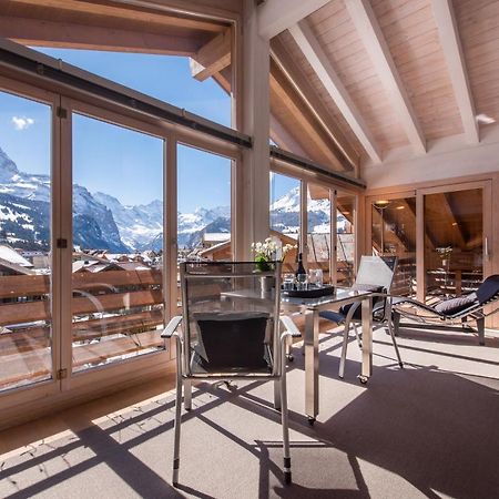 Chalet Schneehoren Penthouse Венген Экстерьер фото