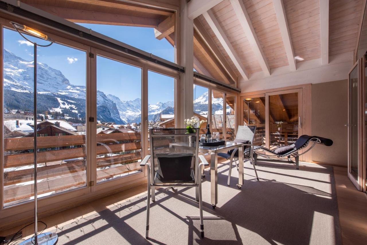 Chalet Schneehoren Penthouse Венген Экстерьер фото