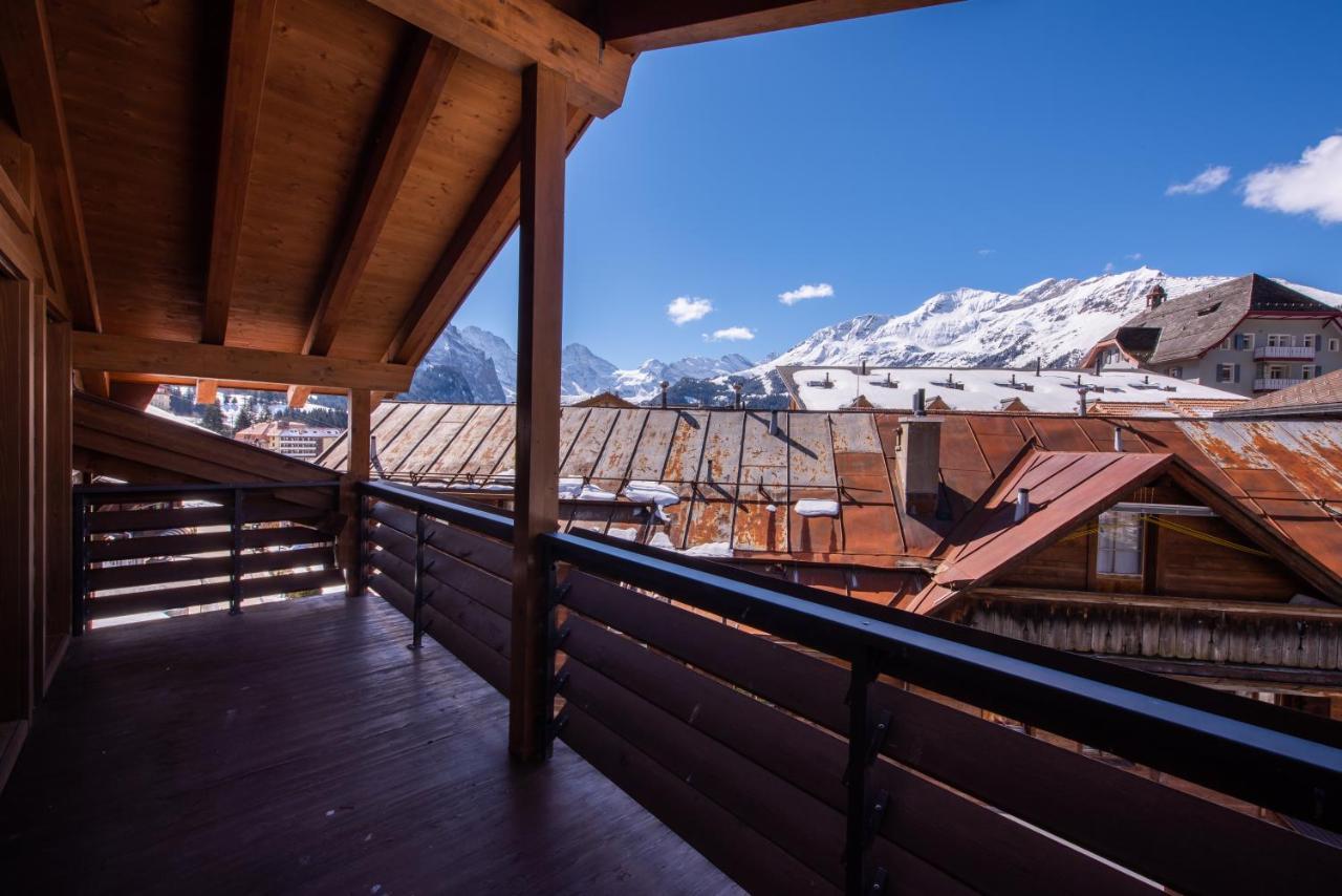 Chalet Schneehoren Penthouse Венген Экстерьер фото