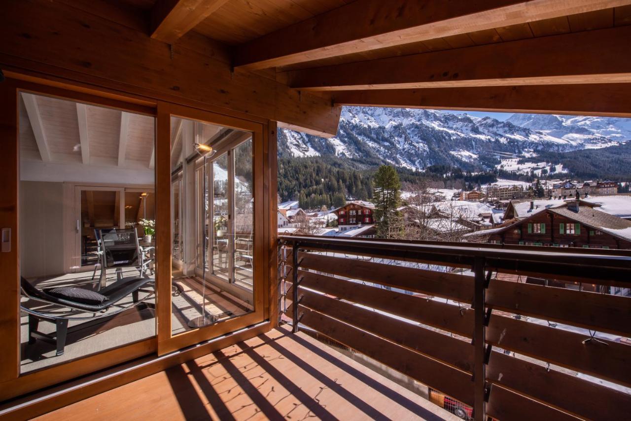 Chalet Schneehoren Penthouse Венген Экстерьер фото