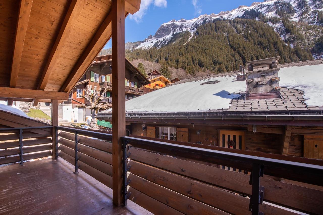 Chalet Schneehoren Penthouse Венген Экстерьер фото