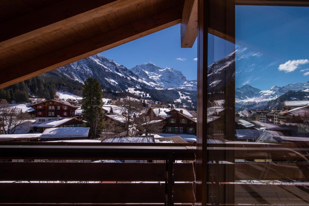 Chalet Schneehoren Penthouse Венген Экстерьер фото