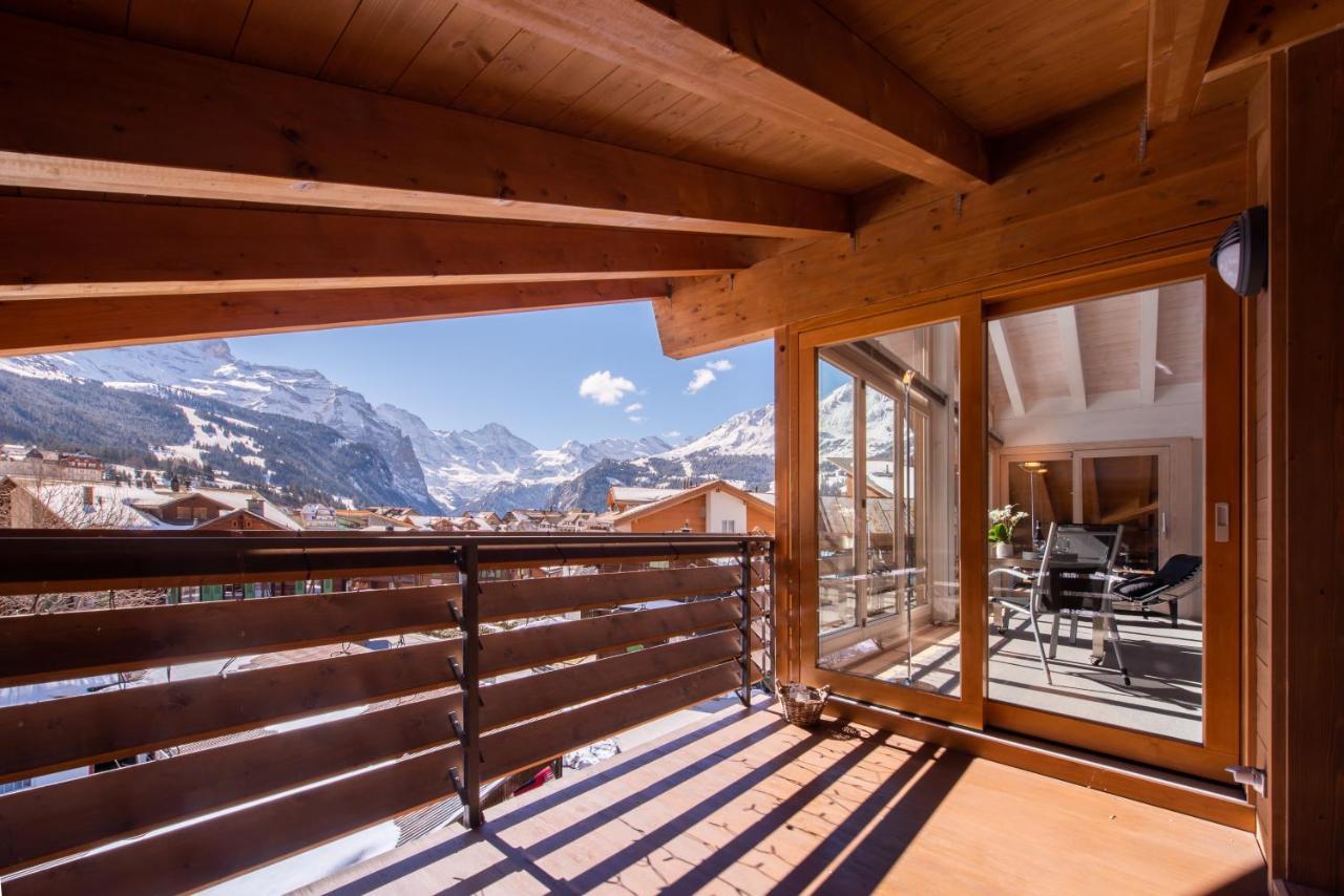 Chalet Schneehoren Penthouse Венген Экстерьер фото