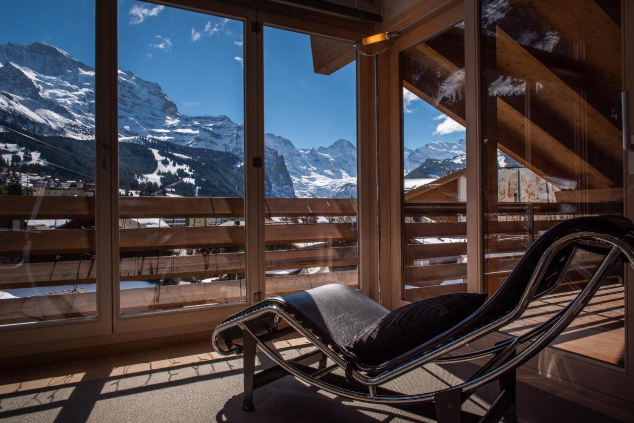 Chalet Schneehoren Penthouse Венген Экстерьер фото