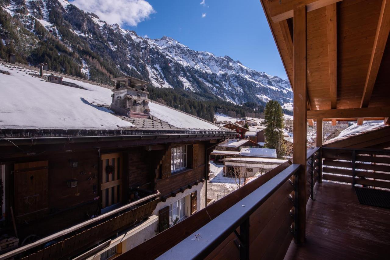 Chalet Schneehoren Penthouse Венген Экстерьер фото