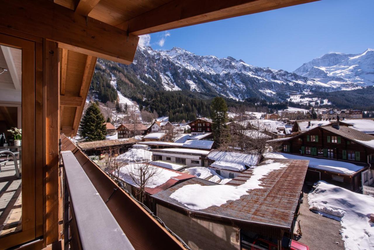 Chalet Schneehoren Penthouse Венген Экстерьер фото