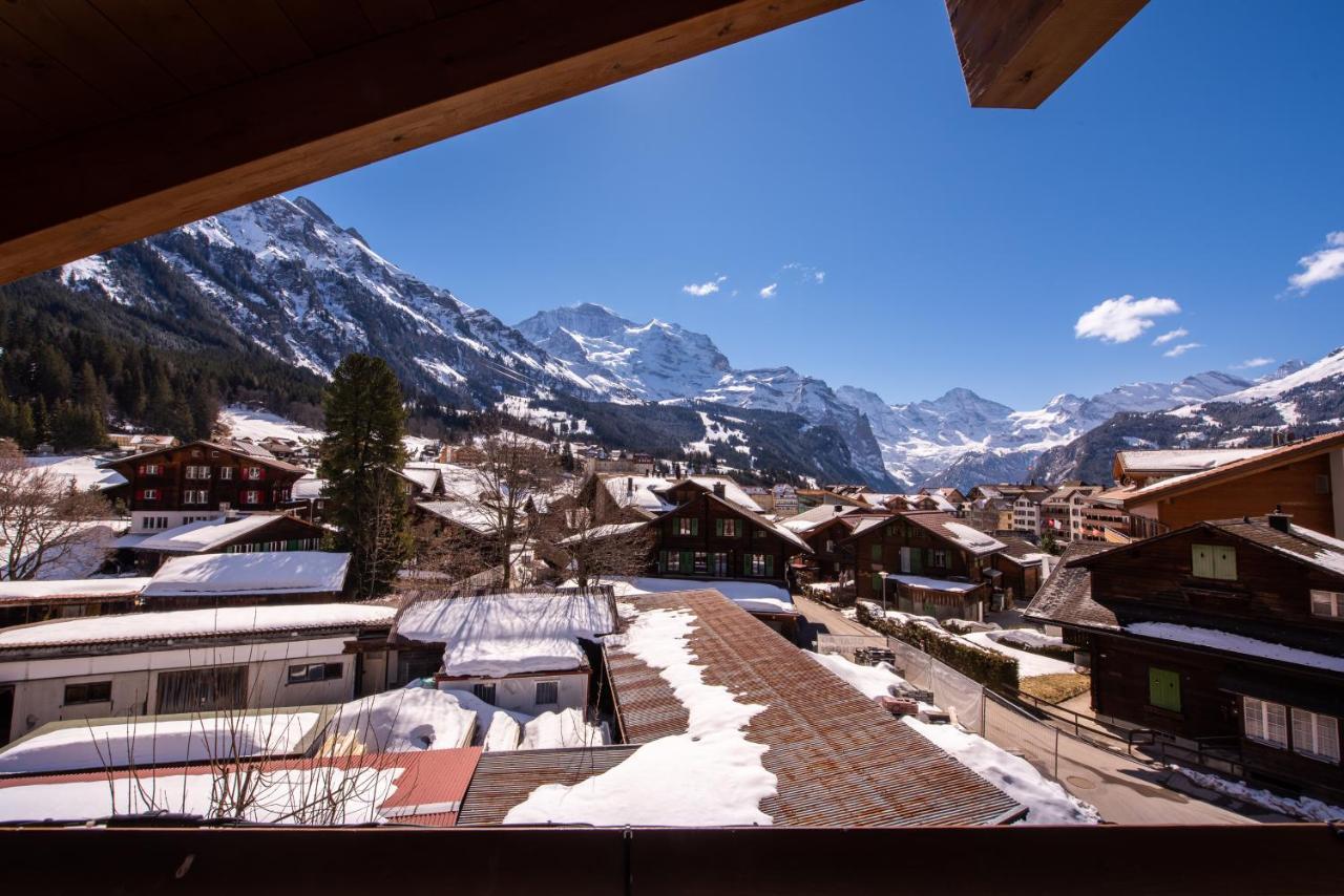 Chalet Schneehoren Penthouse Венген Экстерьер фото